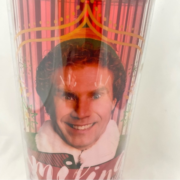 Buddy The Elf Christmas Movie 20oz Tumbler Green Lid Christmas 2014 Hobby Lobby - Picture 8 of 11